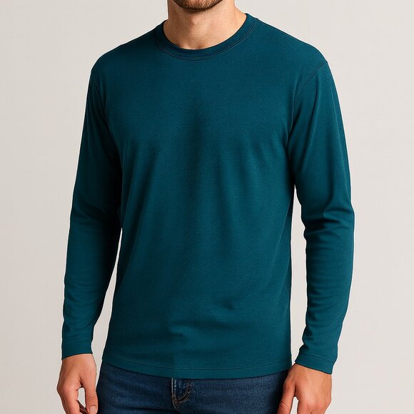 Patagonia Capilene Base Layer Long Sleeve Shirt Men’s Size M Blue - Picture 1 of 5